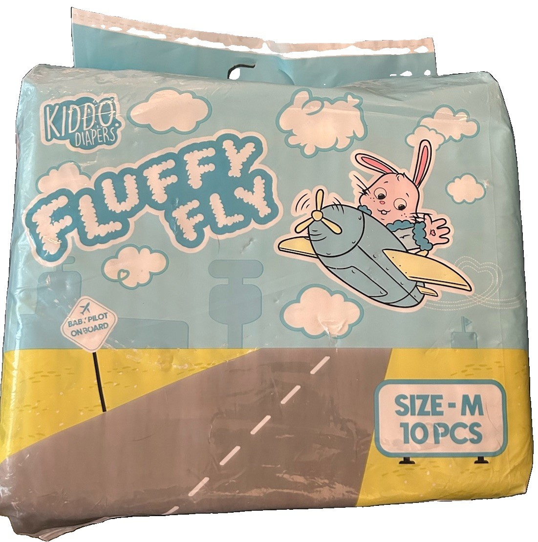 New Kiddo Fluffy Fly – 10 Pack ABDL Adult Diapers S Medium