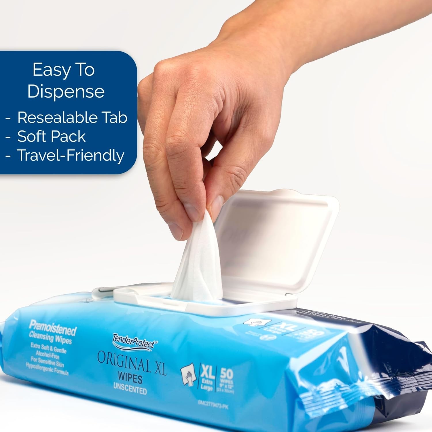 Fragrance-Free Adult Wash Cloths 600 Ct, Alcohol-Free, Soft
