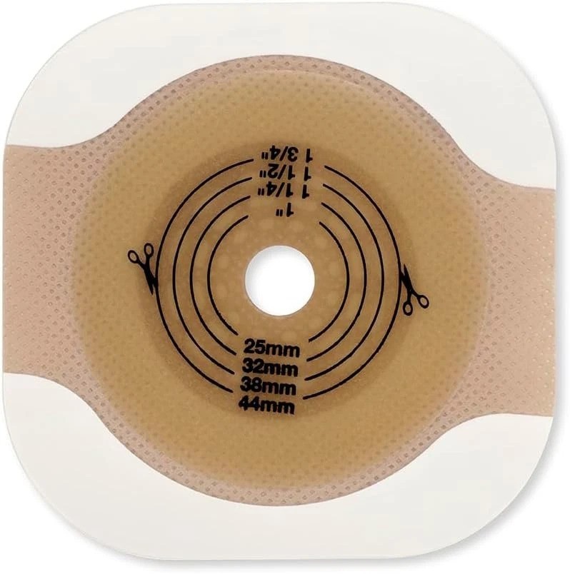 Flat Two-Piece Skin Barrier with Adhesive Border, 5 Pack – Cut-to-Fit Design