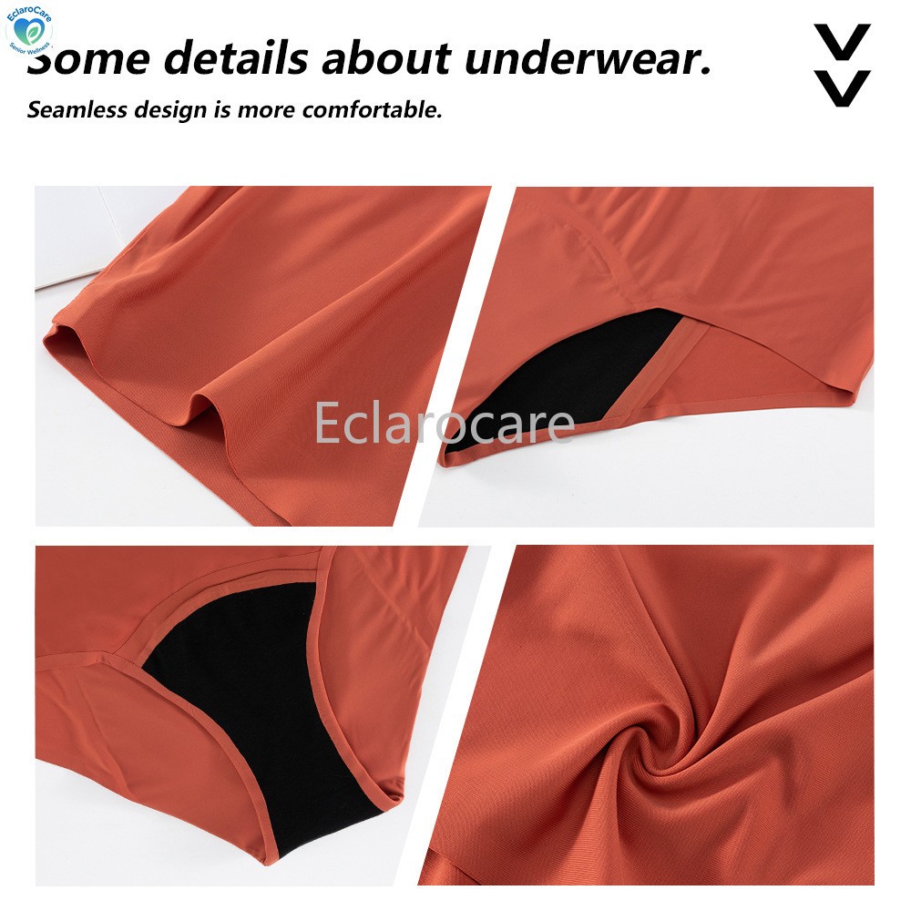 3pcsWomen’s High-waisted Period Underwear Seamless 4-Layer Leak-Proof Protection
