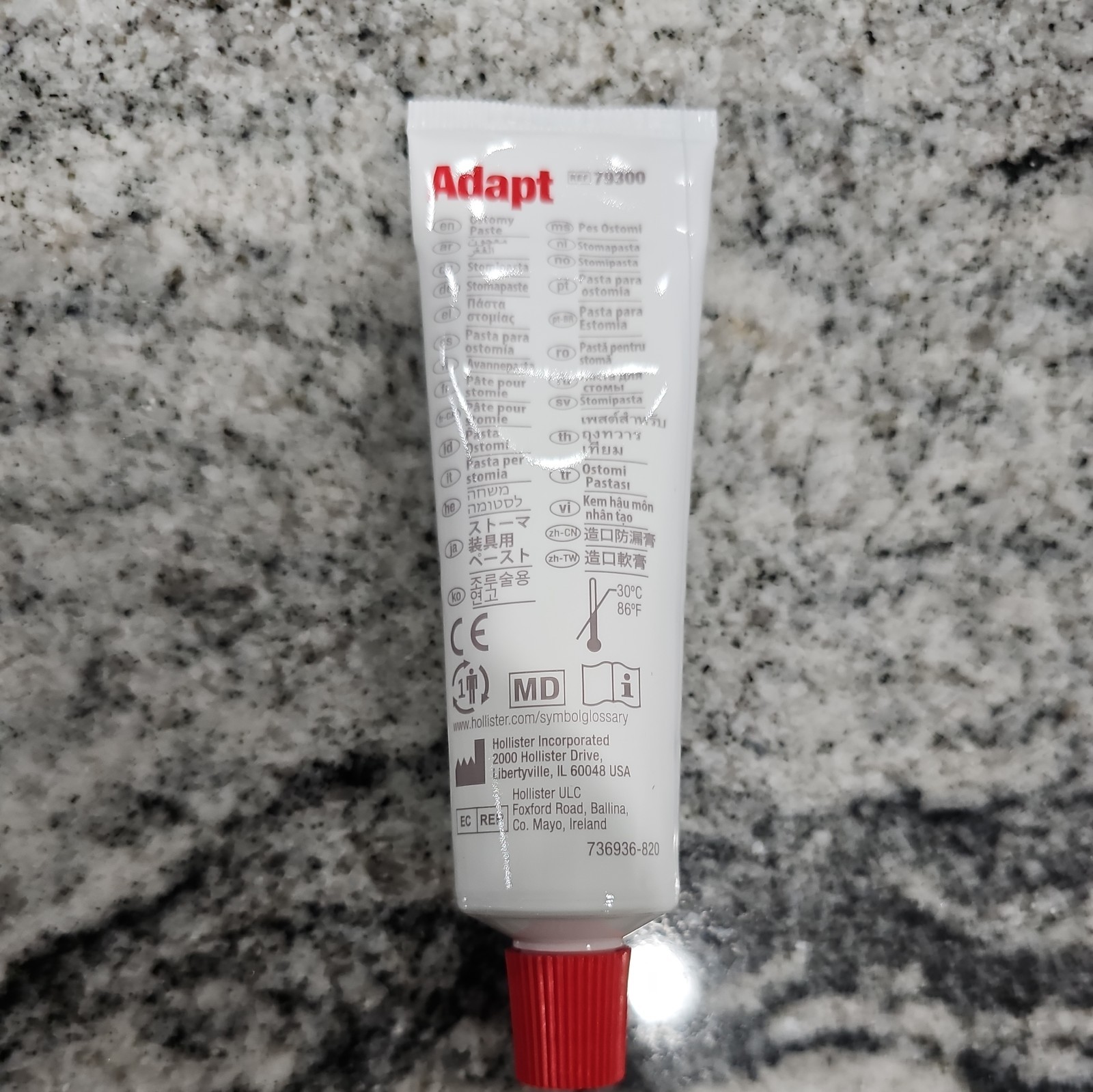5 Hollister 79300 Adapt 2.1 oz Ostomy Paste Exp. year 2031 New in box.