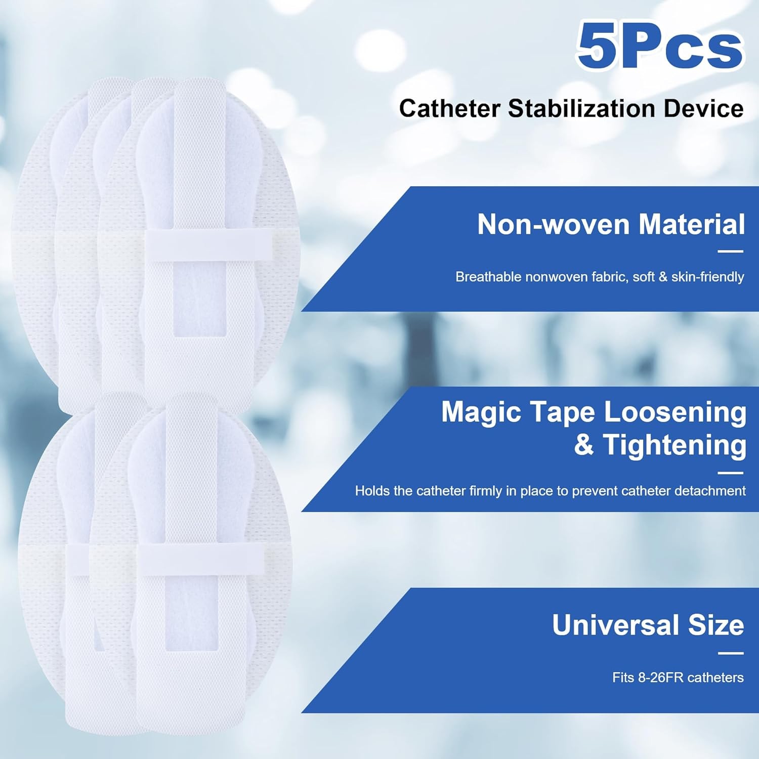 External Condom Catheters for Elderly Men Age 80, 24 Soft Latex, 5 Catheter Stab
