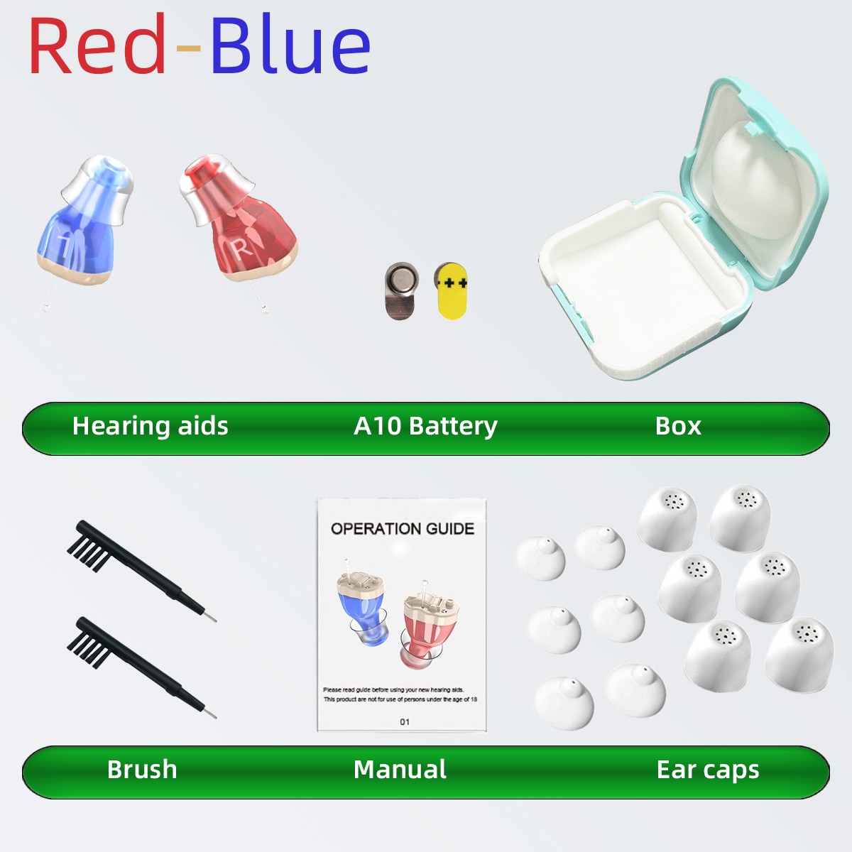 MiNi Digital Invisible Hearing Aids ITE Sound Voice Amplifier Enhancer L / R