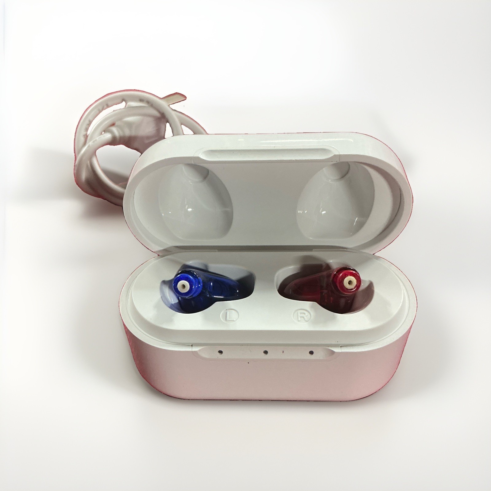 Nano Hearing Aids ITE Pair Rechargeable w/ Charging Case & Charging Cable