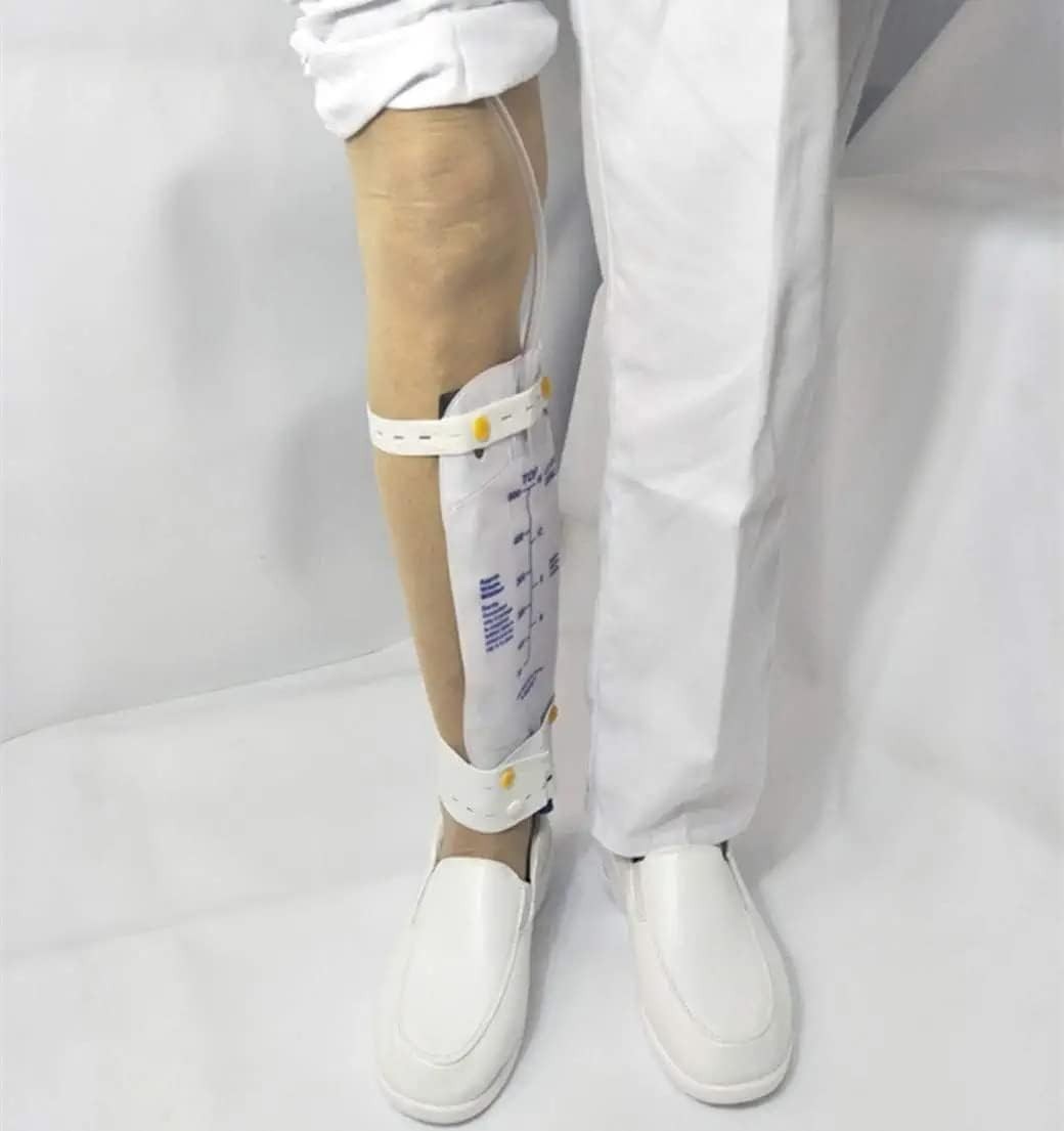 Convenient 3 Pack Leg Bags with Anti-Reflux Valve – 500ml, Includes Straps