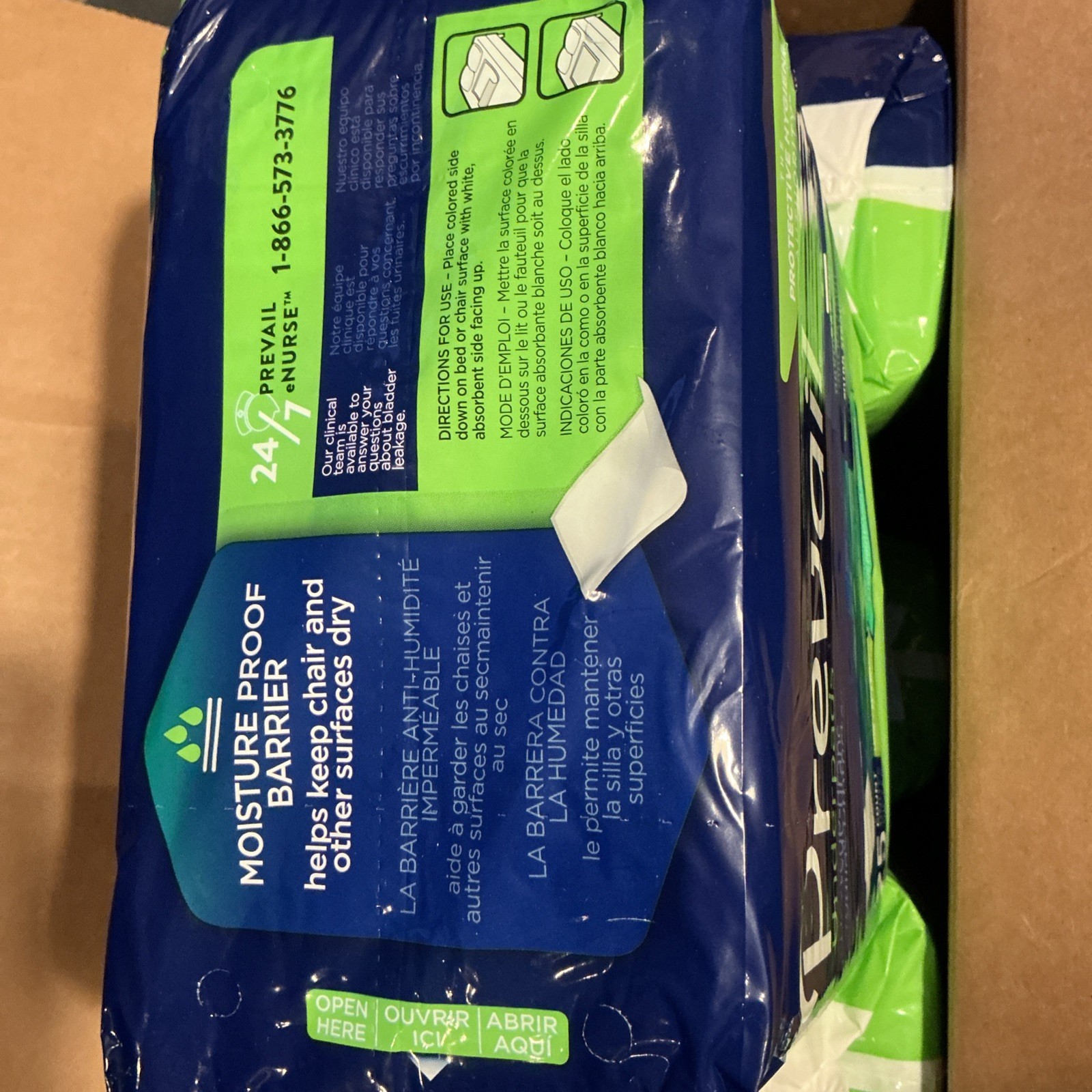 Prevail Disposable Underpads 6 Bags of 25– UP-150/2, 23″x36″, Strong & Absorbent