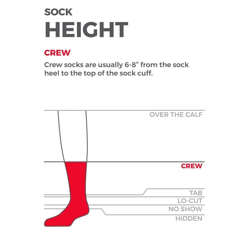 True Energy Men’s Crew Socks, Athletic Basketball Socks with 3X-Small, Black