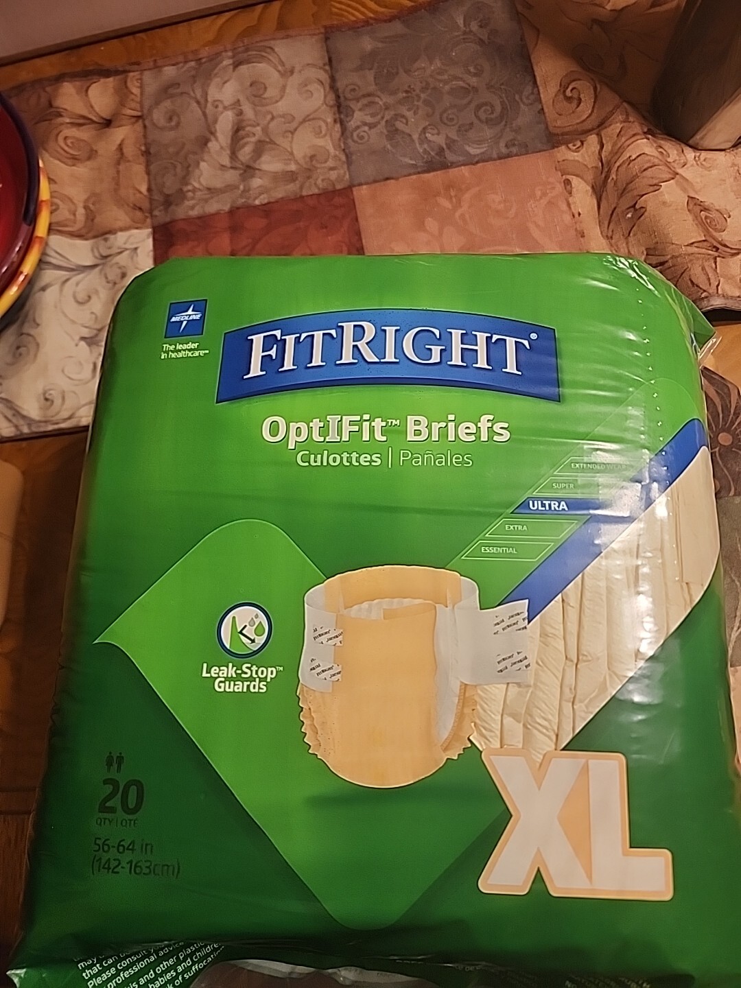 Medline FitRight Ultra Adult Diapers Size Xl – 20 Count