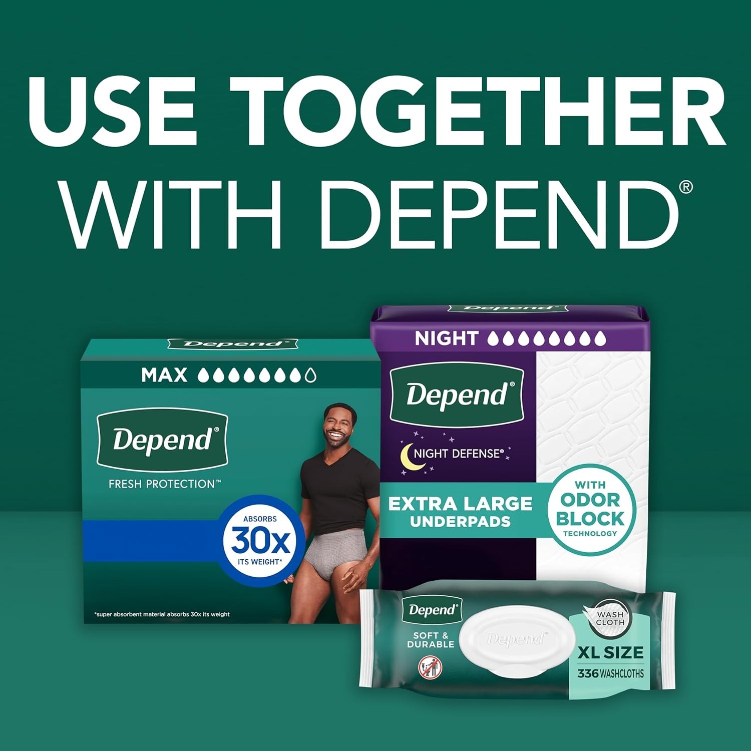 Fresh Protection Adult Diapers for Men – Large, Maximum Absorbency, 17 Count