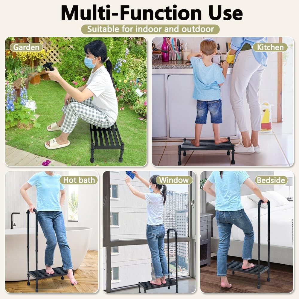 Medical Step Stool with Handle SUV Car Elderly Handicap Steps for RV Mobile H…