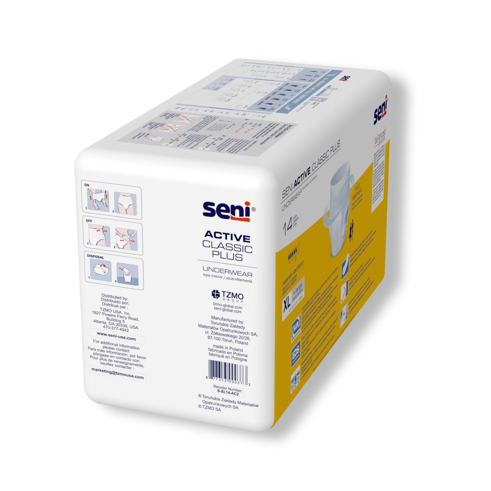 Seni Disposable Underwear X-Large Moderate 28 Ct