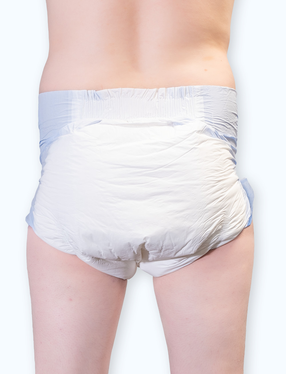 2-Pack of Kiddo Junior Plus Blue 2-Tape Plastic Backed Diaper Size Large ABDL