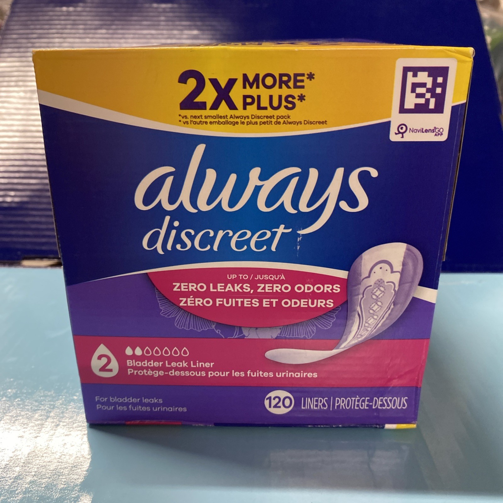 Always Discreet Women’s Incontinence Pads, Extra Heavy Absorbency, Long, 112 Ct