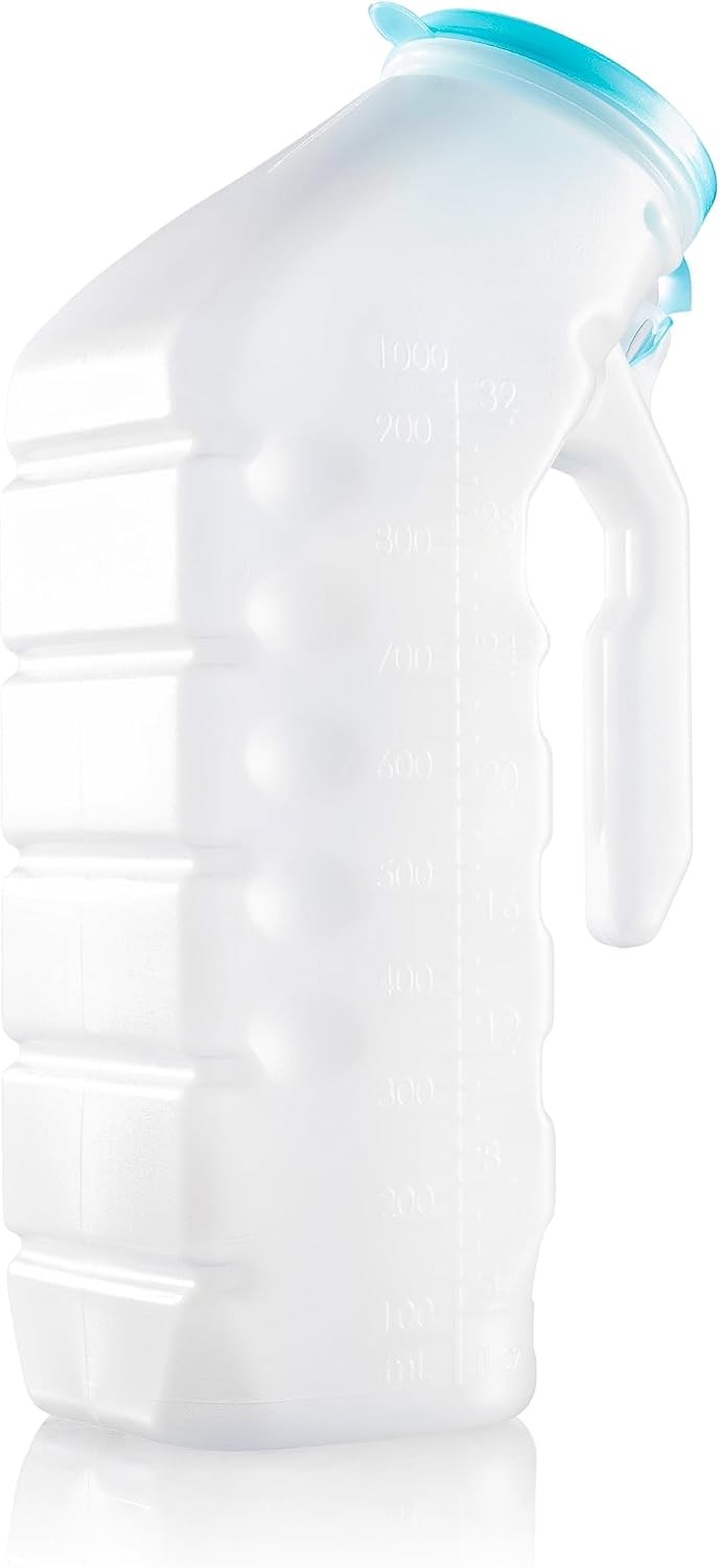 Urinals for Men with Translucent Lid – 32 Oz Bottle – 2 Pack Male