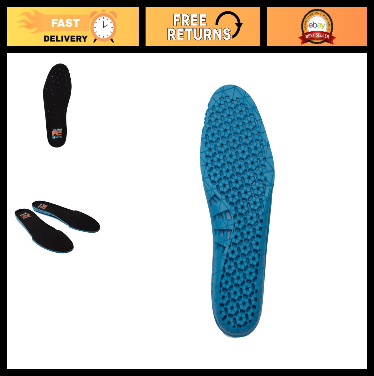 Unisex Ventilated Anti-Fatigue Footbed for Comfort & Support – Ideal for Work &