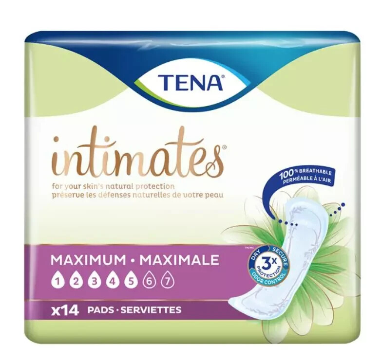 TENA Incontinence Pads, Bladder Control & Postpartum for Women, Ultra Light Thin