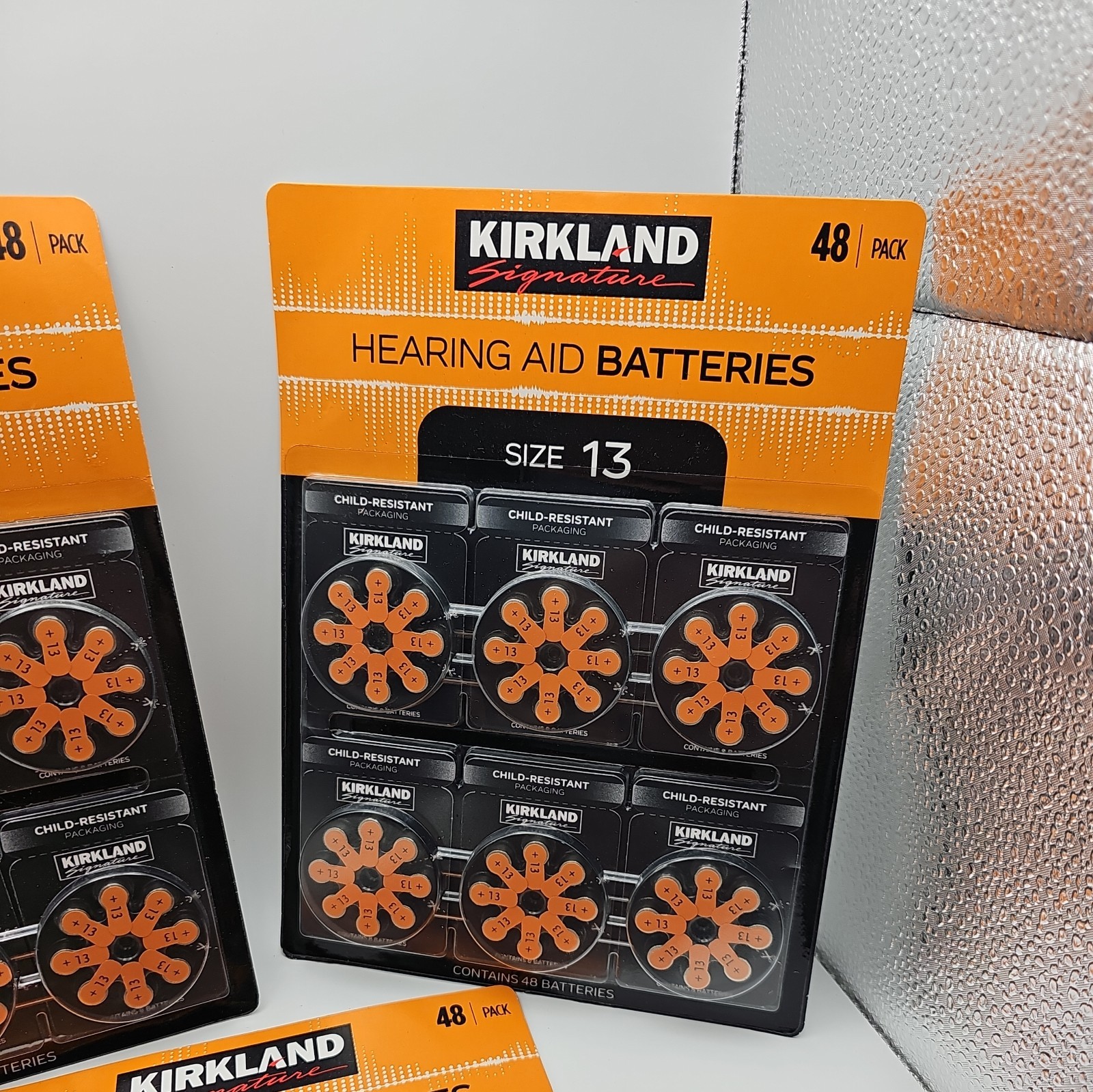 Kirkland Signature Hearing Aid Batteries Size 13, 1.45 Volt, 128 Batteries