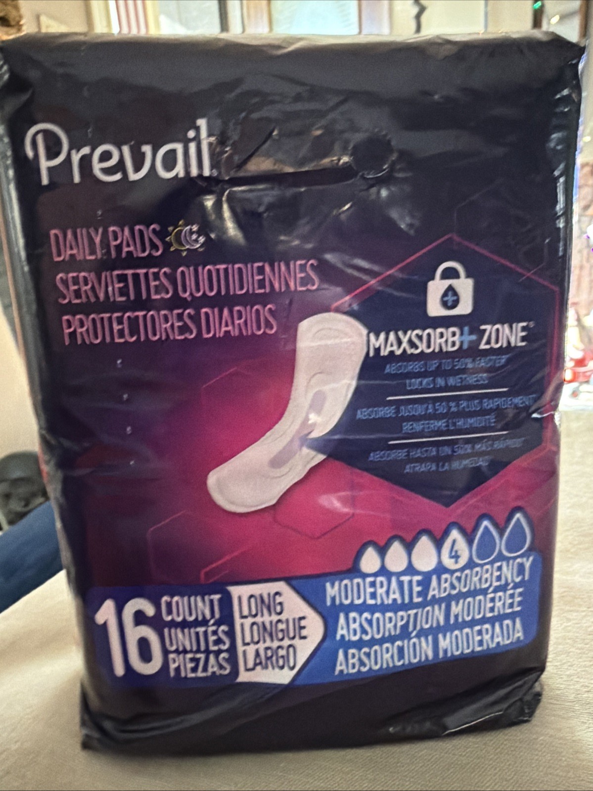 Lot Of 2 Prevail Daily Pads Female Incontinent Pads Long~~total 32 For $6.00