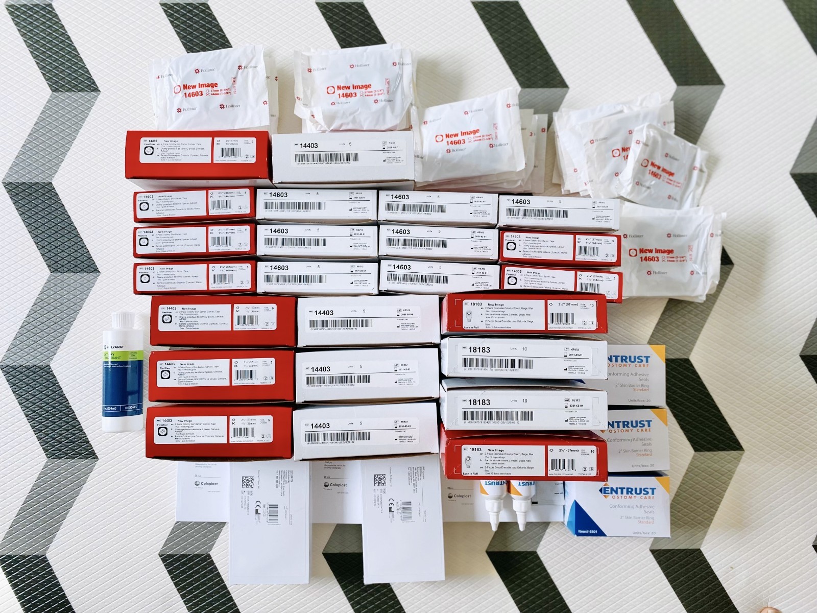 Hollister 18183 14603 Coloplast 120700 Barrier Strip Etc. Ostomy 414-Unit Bundle