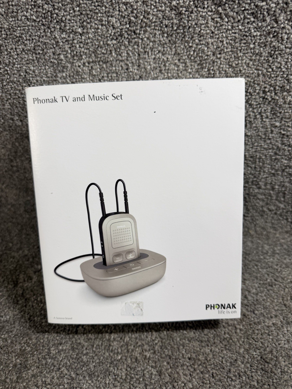 Phonak ComPilot II W/ TV Link II Base Station TV / Music Set NEW