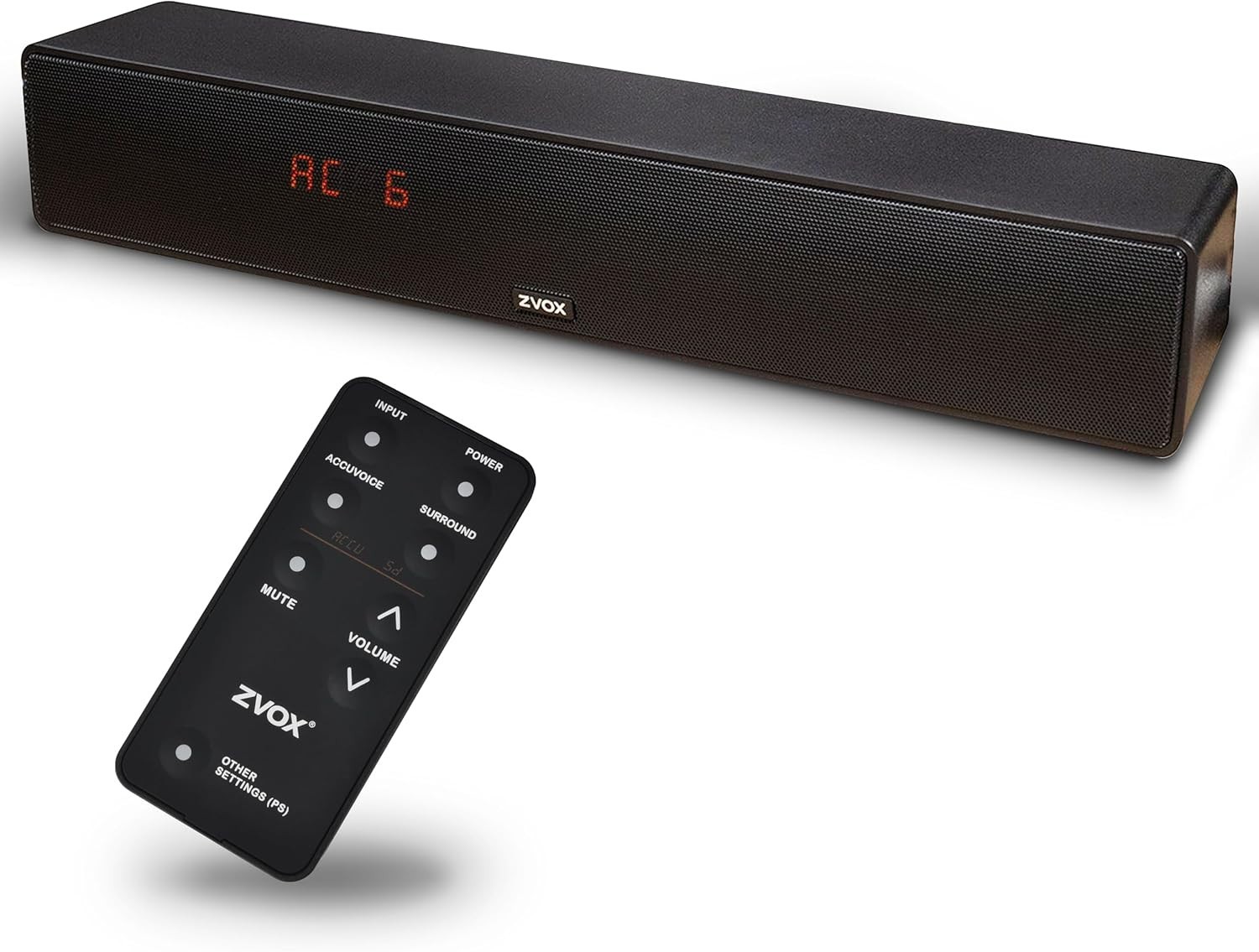 Dialogue Clarifying Sound Bar – Patented Hearing Technology, AccuVoice TV Sou…