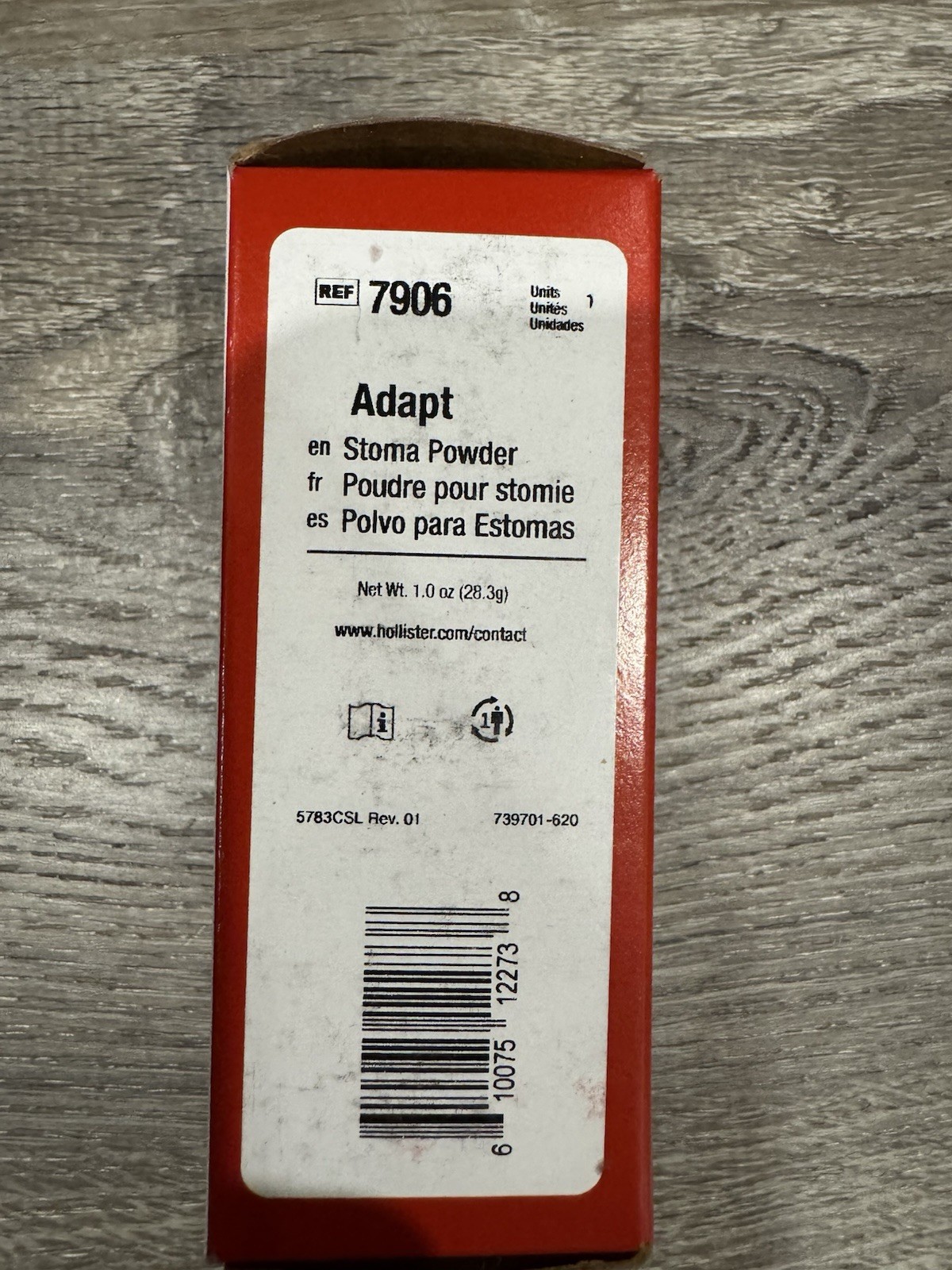 Hollister Adapt Stoma Powder 7906 1 oz Sealed Exp 11/2027 Ostomy Care