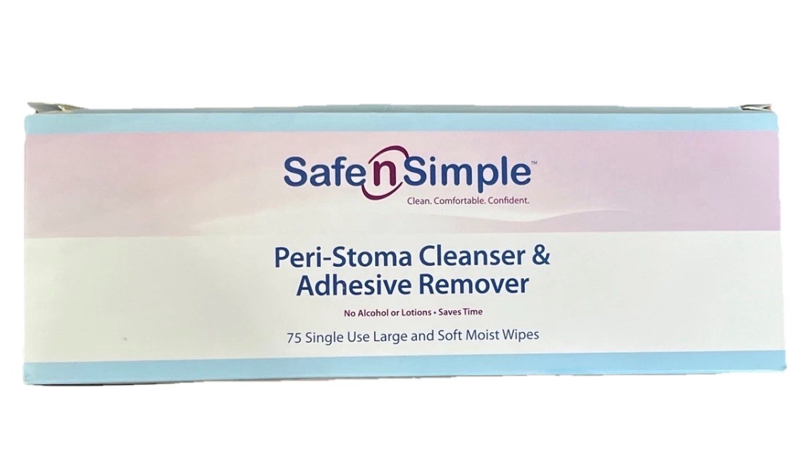 75/box Peri Stoma Cleanser & Adhesive Remover Safe n Simple Individual Packets