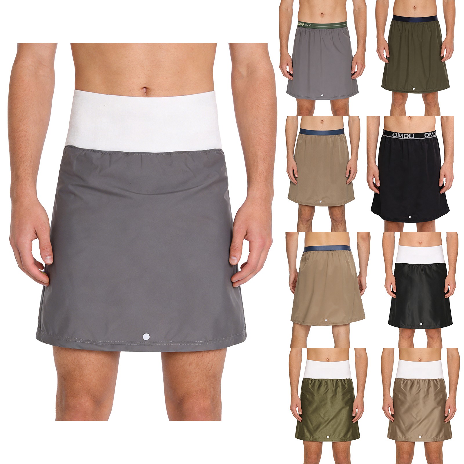 Mens Women Skirt Anti-leak Reusable High Waist Incontinence Waistband Nursing