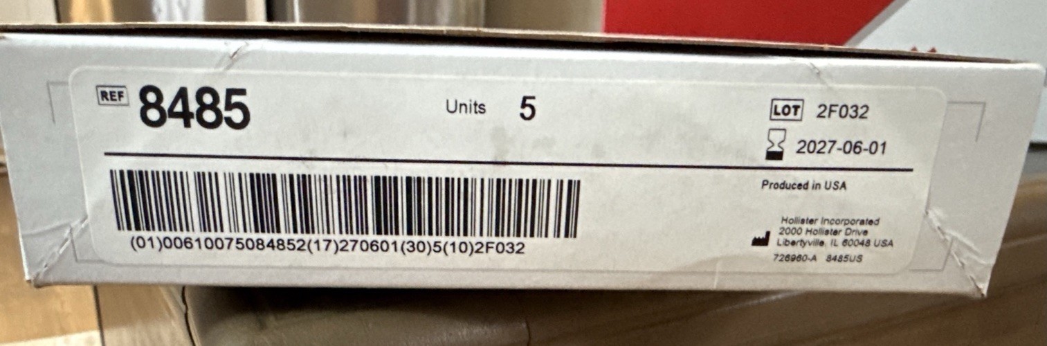 (2) BOXES of Hollister 8485 Urostomy Pouch 1 1/8″ (29mm) 5 per box