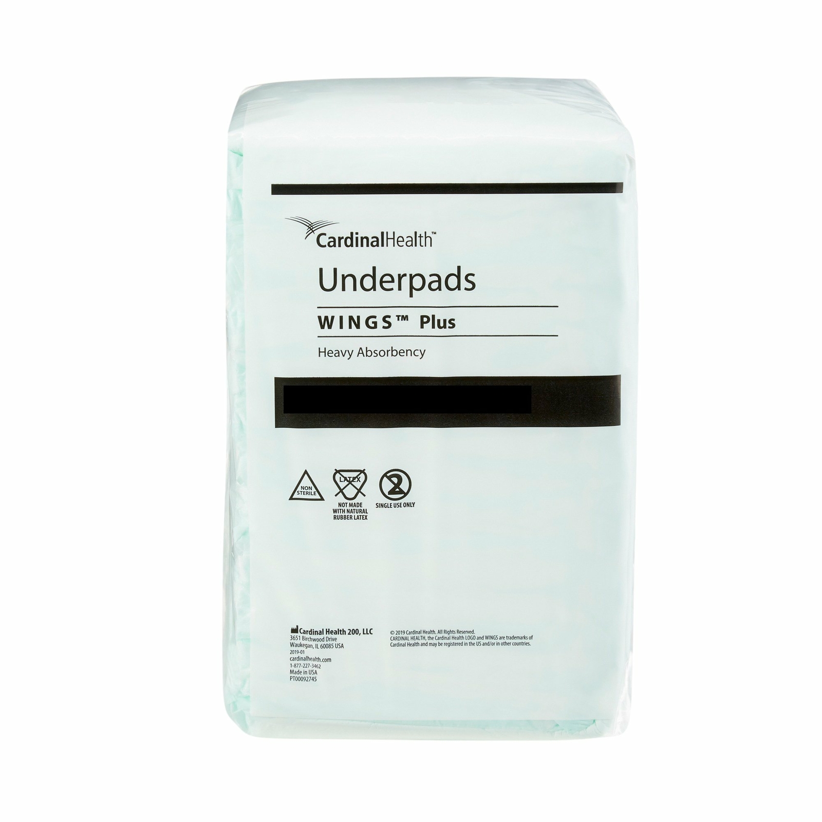 Wings Plus Underpad Heavy Absorbency 36X36″ 48 ct