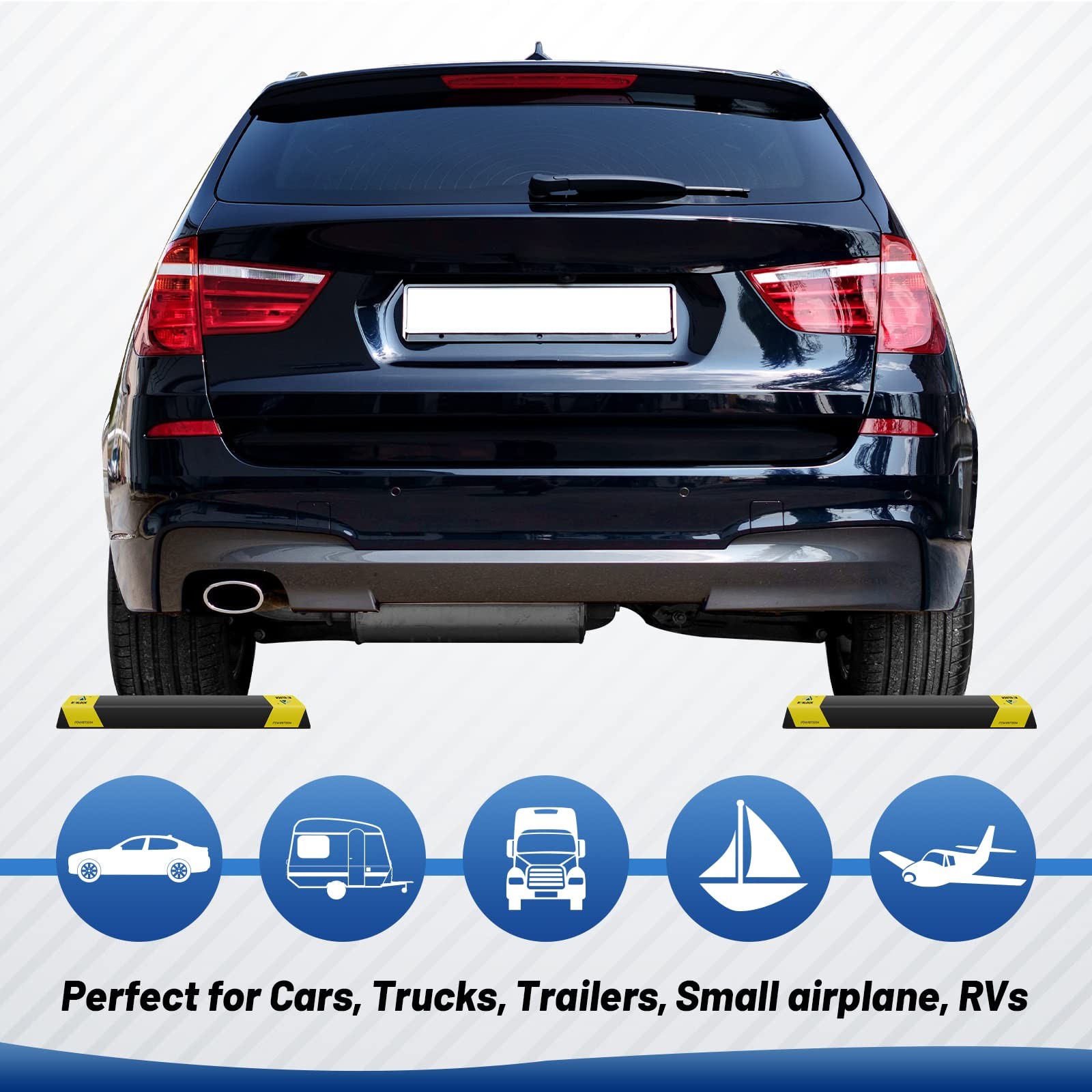 18” Heavy Duty Car Stoppers for Garage, Parking Aid Gadgets Protects Car and…