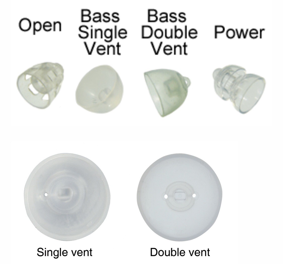 2 Packs Oticon miniFit 10mm Open Domes For Hearing Aids. 20 Domes Total.