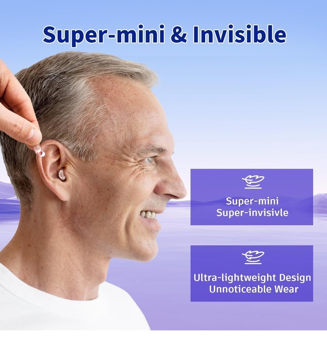 Rechargeable Hearing Aids for Seniors with Hearing Loss, SmartNoise…