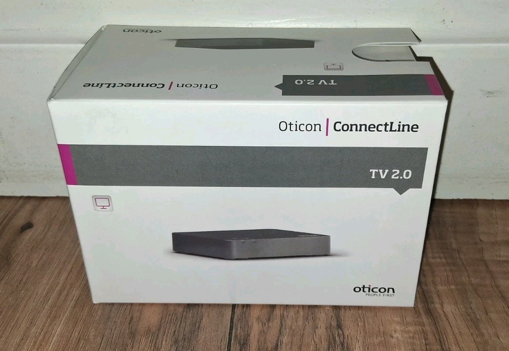 Oticon ConnectLine TV 2.0 Hearing Aid TV Adapter w/ Cables
