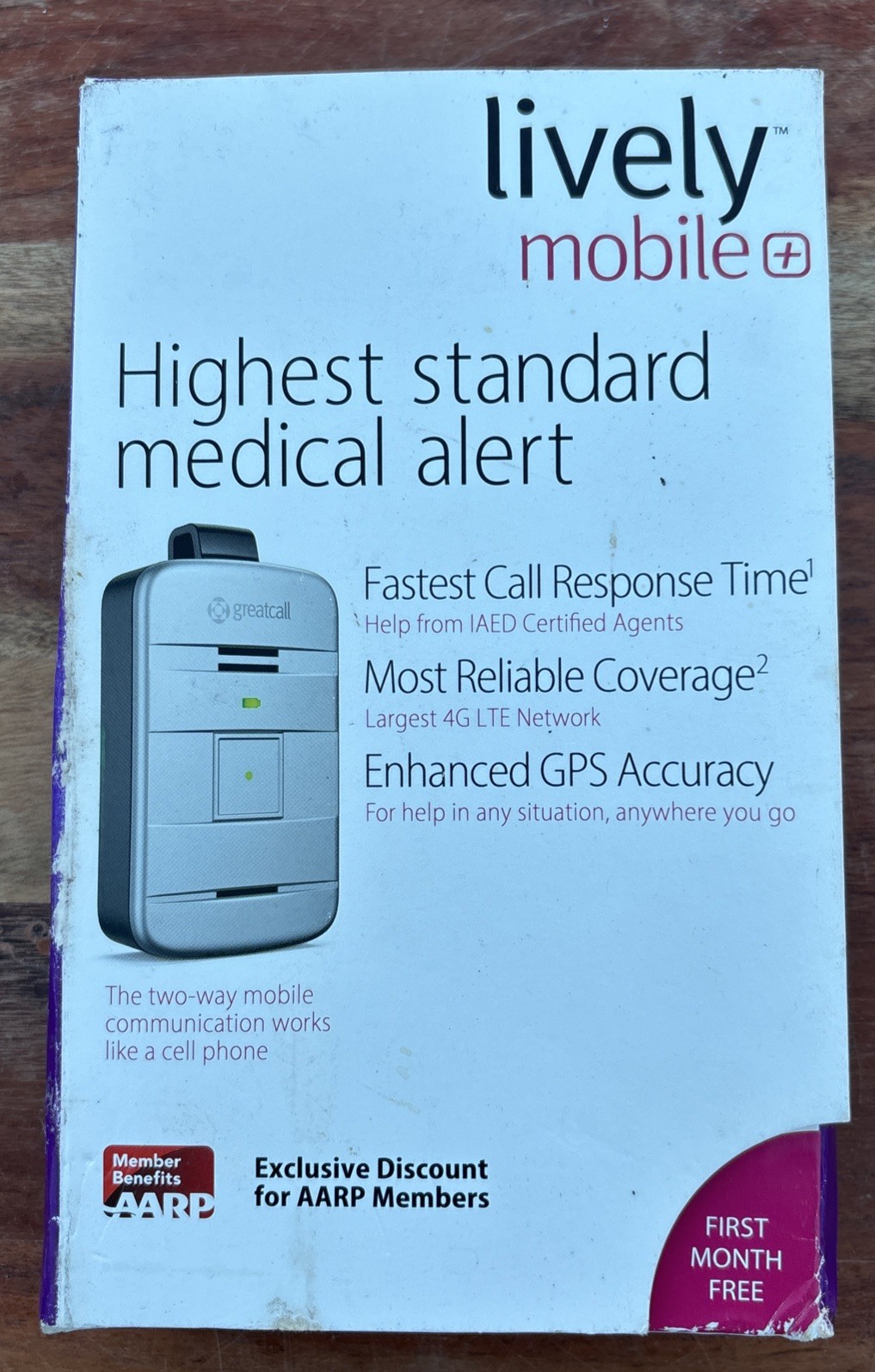 Lively Mobile Highest Standard Medical Alert / GPS 2 Way Communication (Open Box