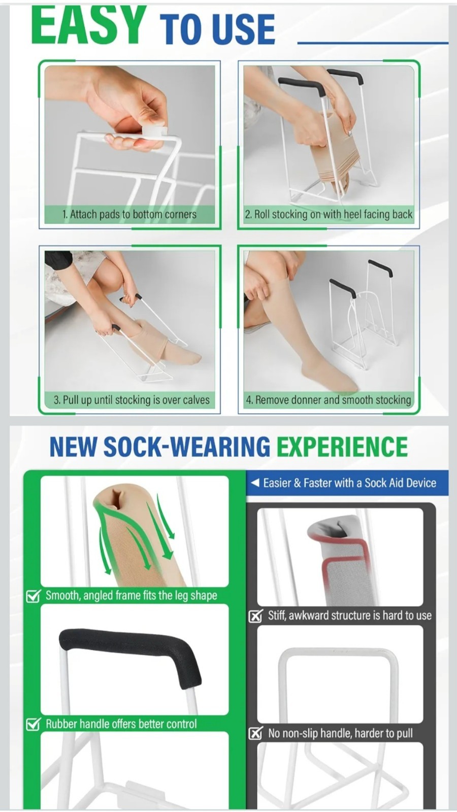 Medium Stocking Compression Sock Donner Aid Device For Calf Size Less Than 18″