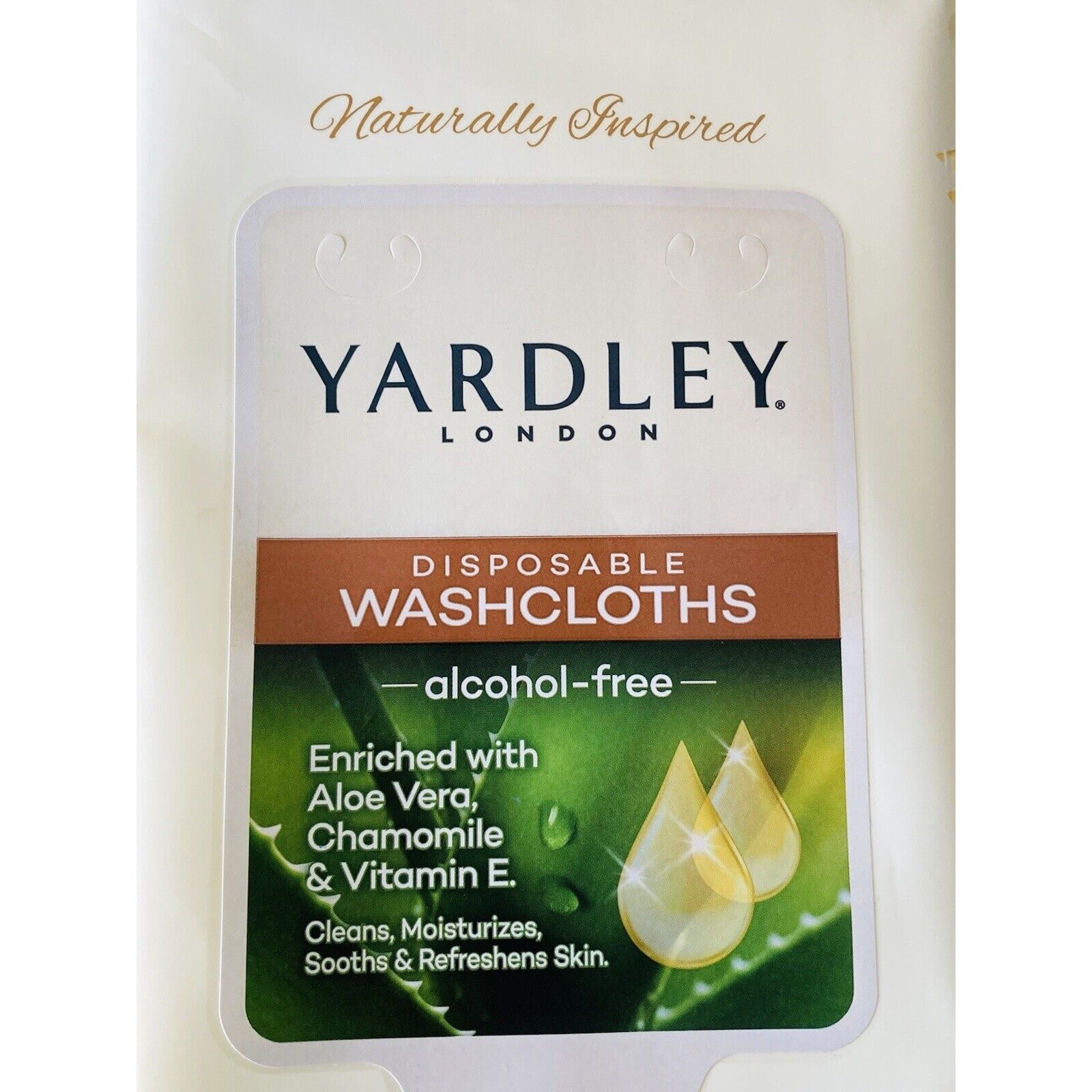 Yardley London Disposable WashCloths Lot of 3 18 Ct. New