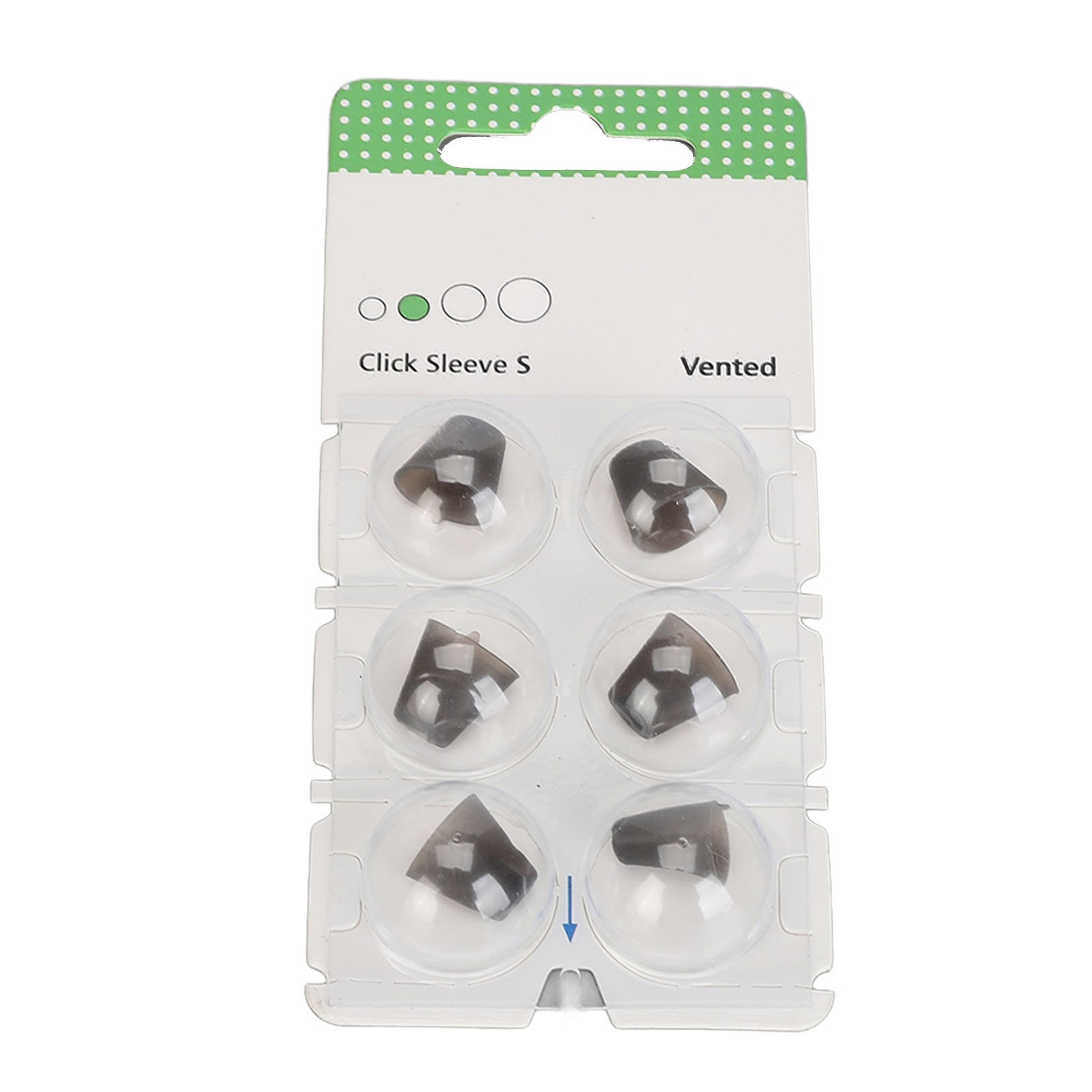 6 Pcs Silicone Vented Anti Static Click Sleeve Sound Aid Amplifier Accessories
