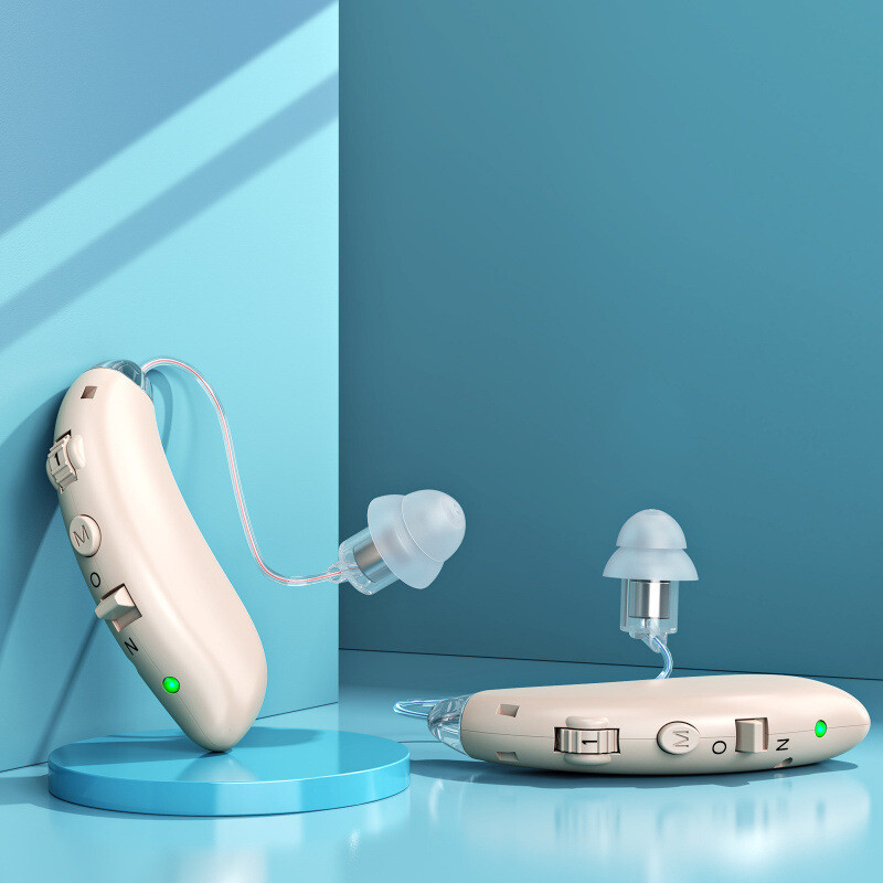 Wireless invisible deafness ear back invisible sound amplifier for the elderly