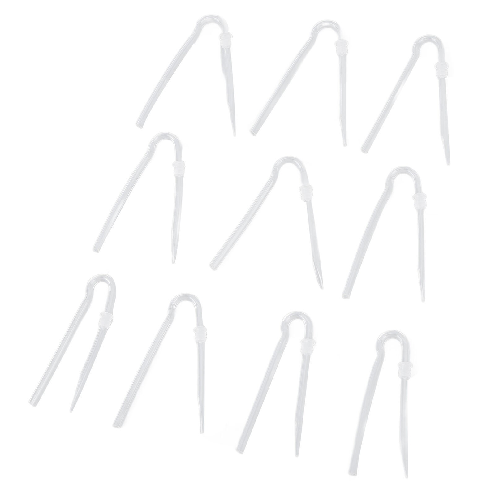10pcs Sound Aid Tube R Type Prevent Earwax PVC Sound Amplifiers Earmold Tubing
