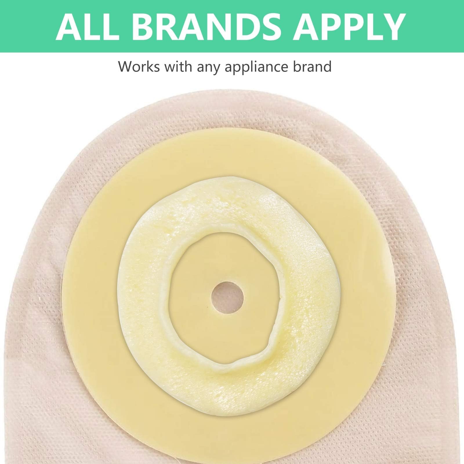 10pcs Ostomy Barrier Ring Moldable Ostomy Rings 45mm 4mm Thickness Diameter No L