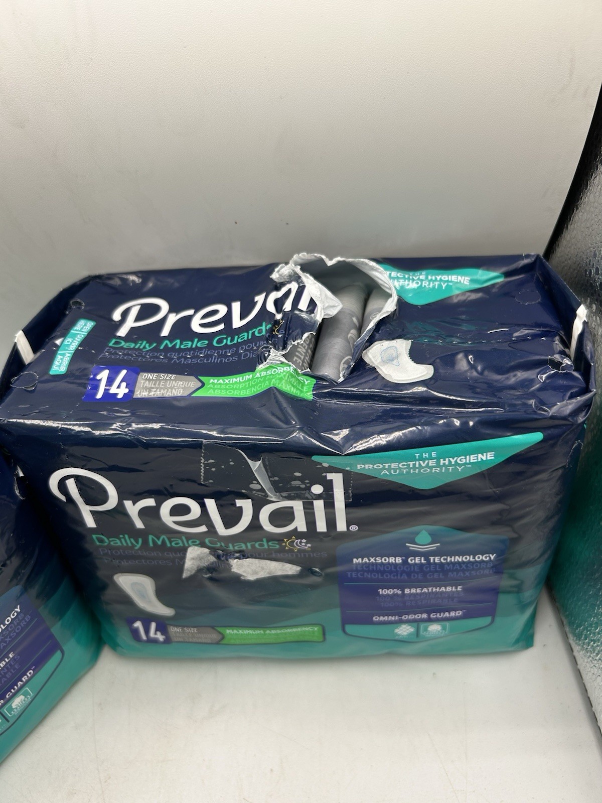 Prevail Daily Male Guards, Incontinence, 100% Breathable Cotton, Omni-Odor Guard
