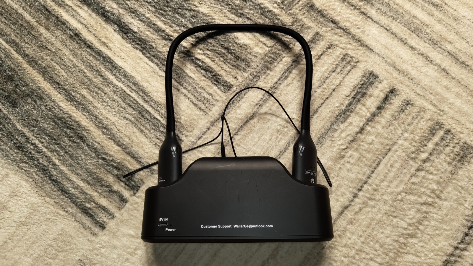 Neckband Bluetooth Earphones Hearing Amplifier for Conversation Or Watching Tv