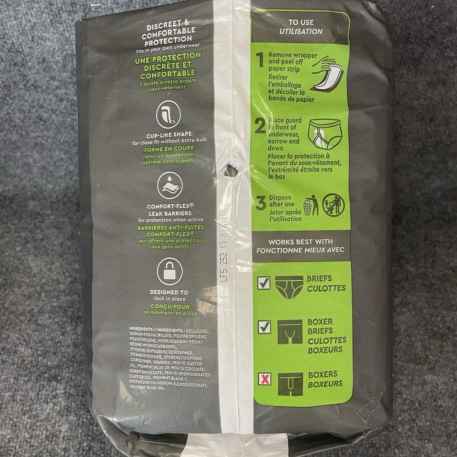 Depend Guards for Men 52 Ct Max Absorbency Incontinence Pads New Sealed Discreet