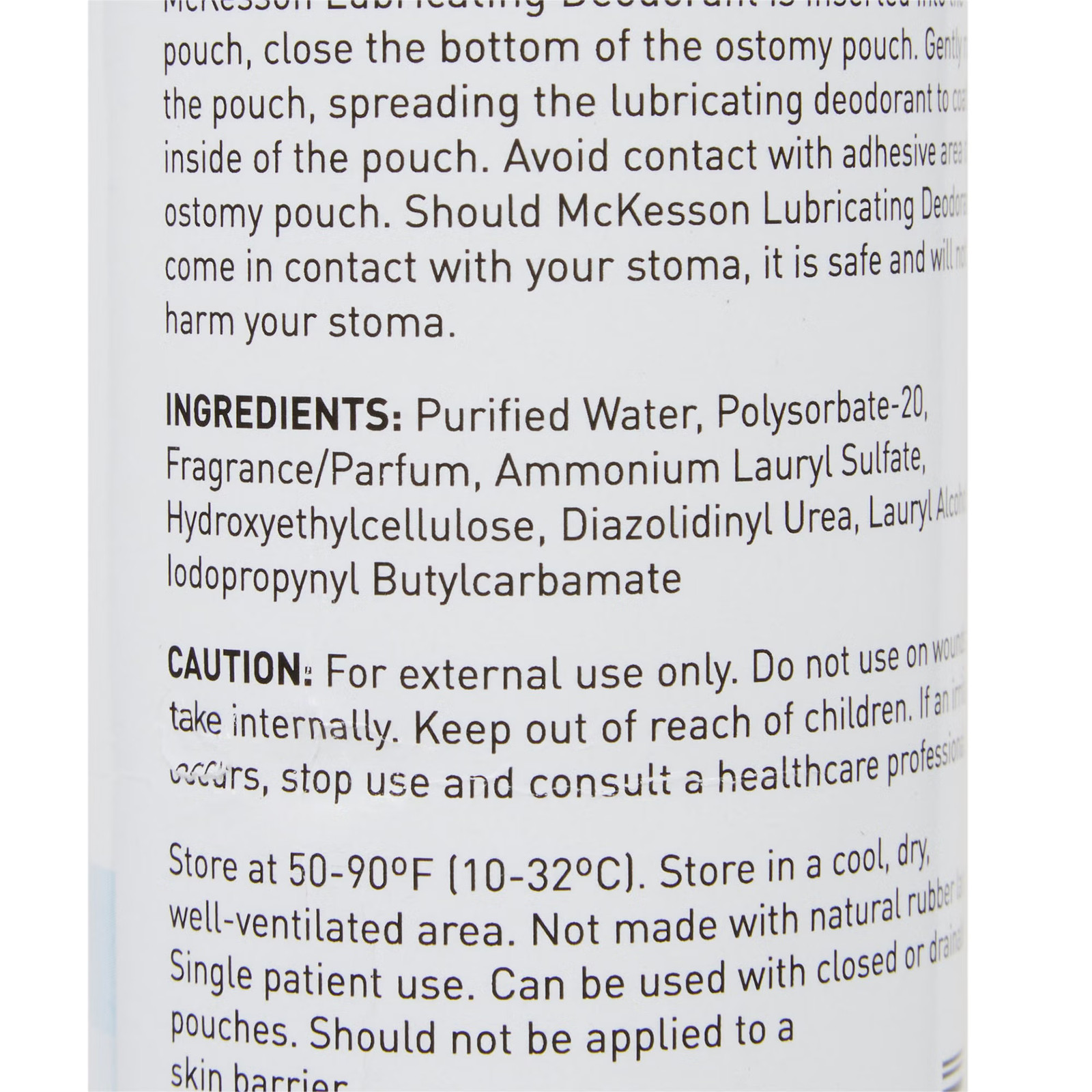 McKesson Lubricating Ostomy Appliance Deodorant 8 oz 137-5721 6 Ct