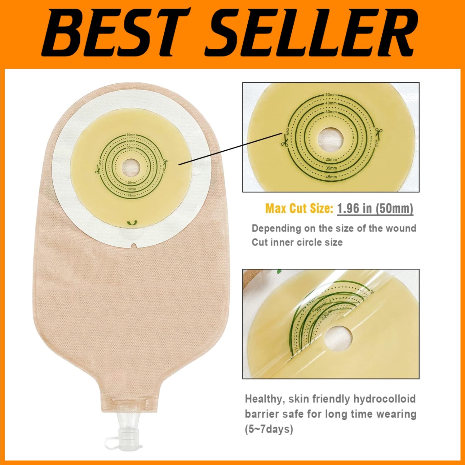 Ostomy Supplies Set with Cutting Tool, 15PCS