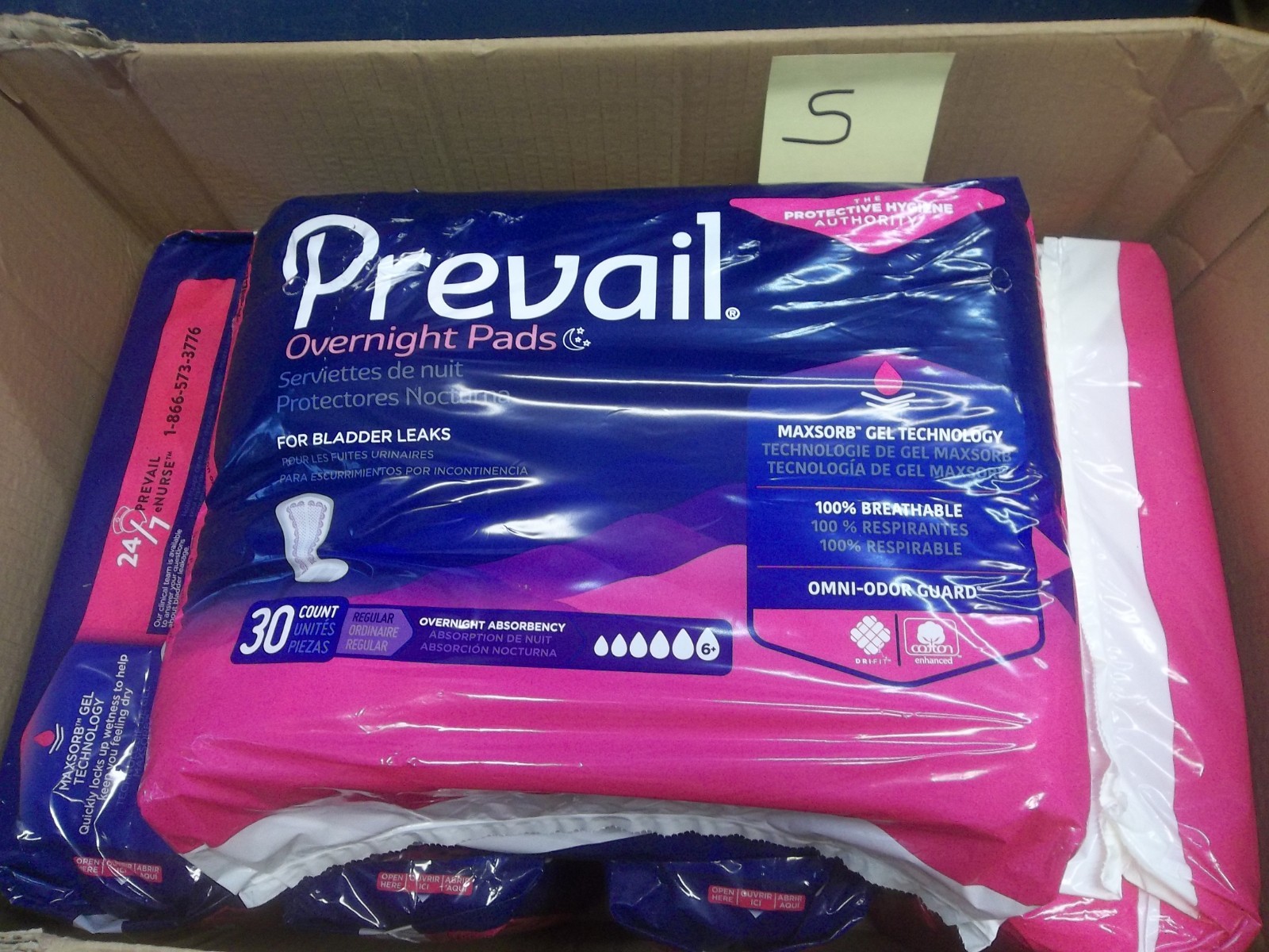Prevail Proven Incontinence Bladder Control Pads Bladder Leak Pads 5 packs 150