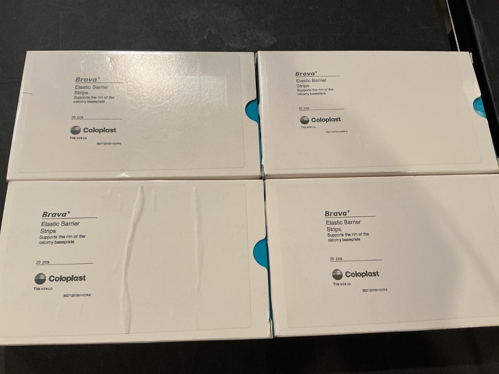 80 (4 Boxes of 20) Coloplast 120700 Brava Elastic Barrier Strips