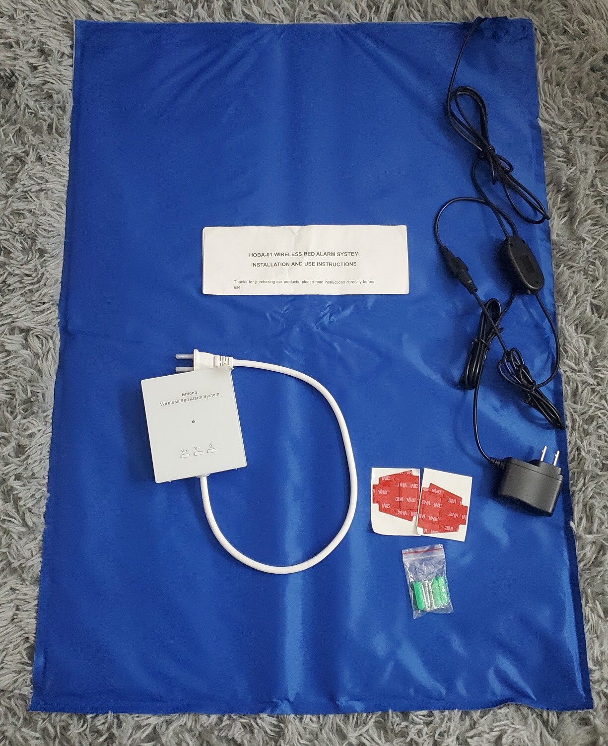 Briidea HOBA-01 Wireless Bed Alarm System, 20″x 28″, NEW!!