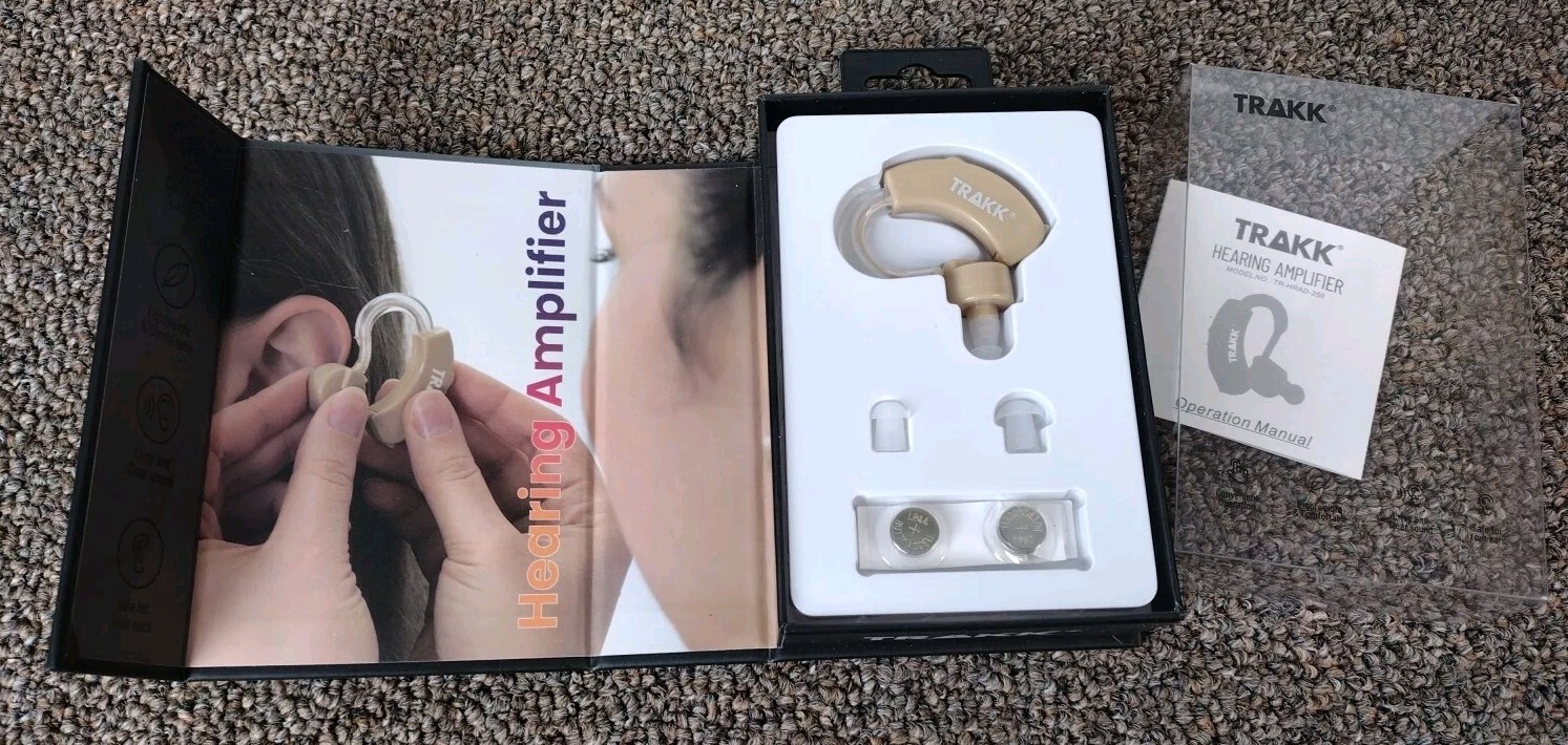 TRAKK HEALTH PERSONAL HEARING AMPLIFIER, Sound Amplifier – Single Hearing Aid